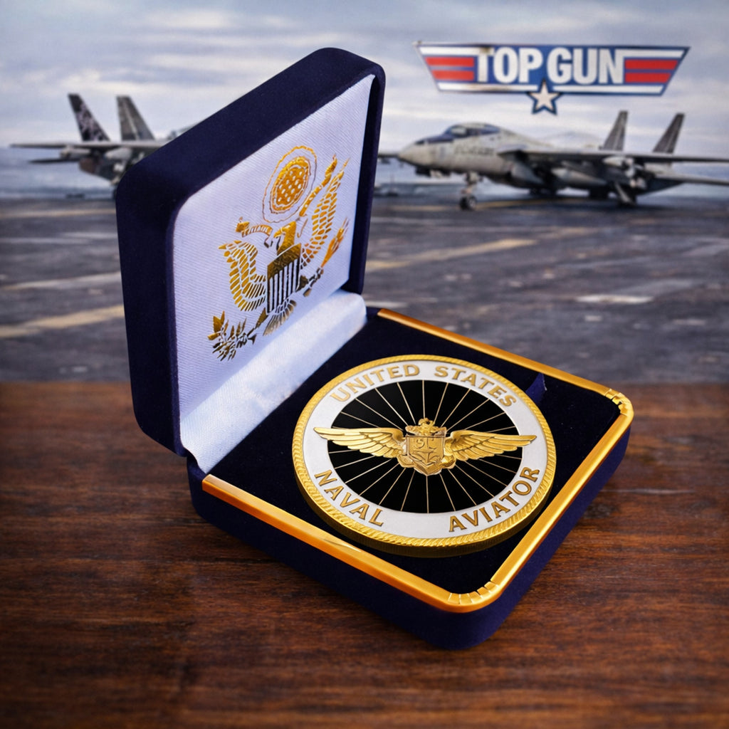 NAVAL AVIATOR WINGS PILOT TOP GUN AVIATION Challenge Coin ·FAST SHIPPING· ·NEW·