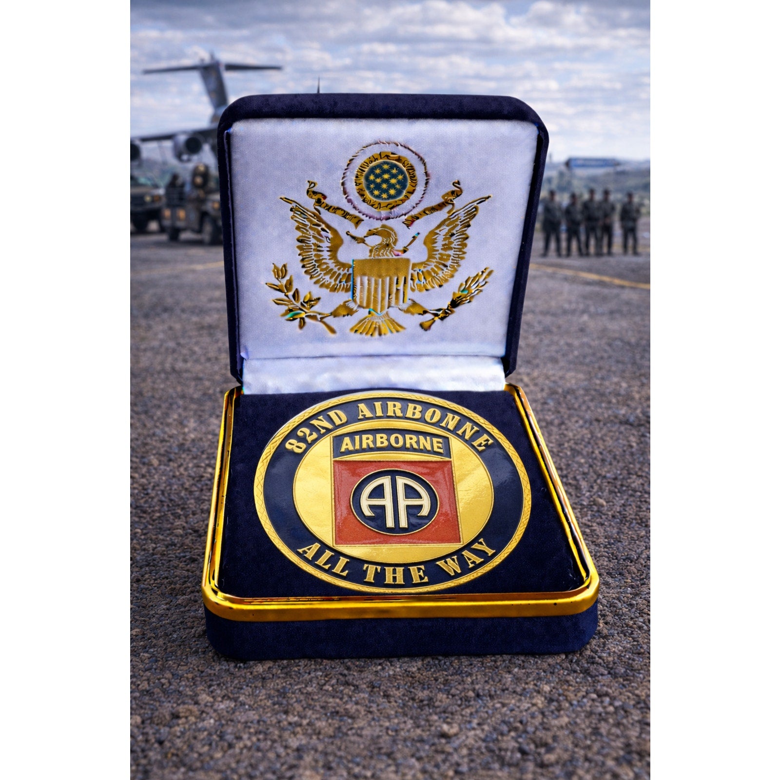 U.S. Army 82nd Airborne Challenge Coin ·FAST SHIPPING· ·NEW·
