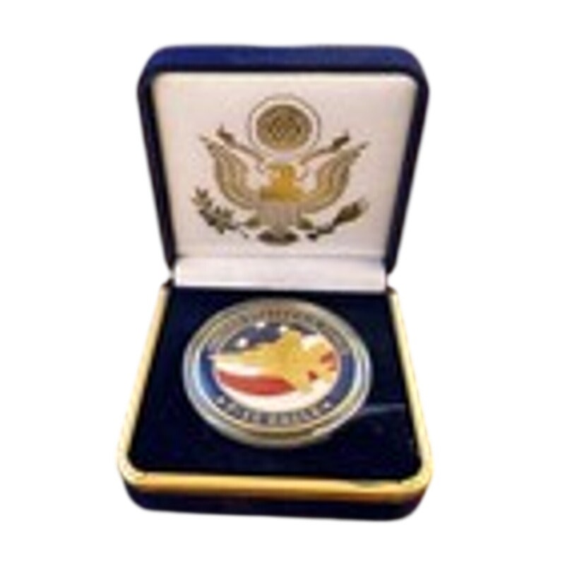 Department of Energy (DOE) Challenge Coin With Blue Velvet Case. Fast Shipping!