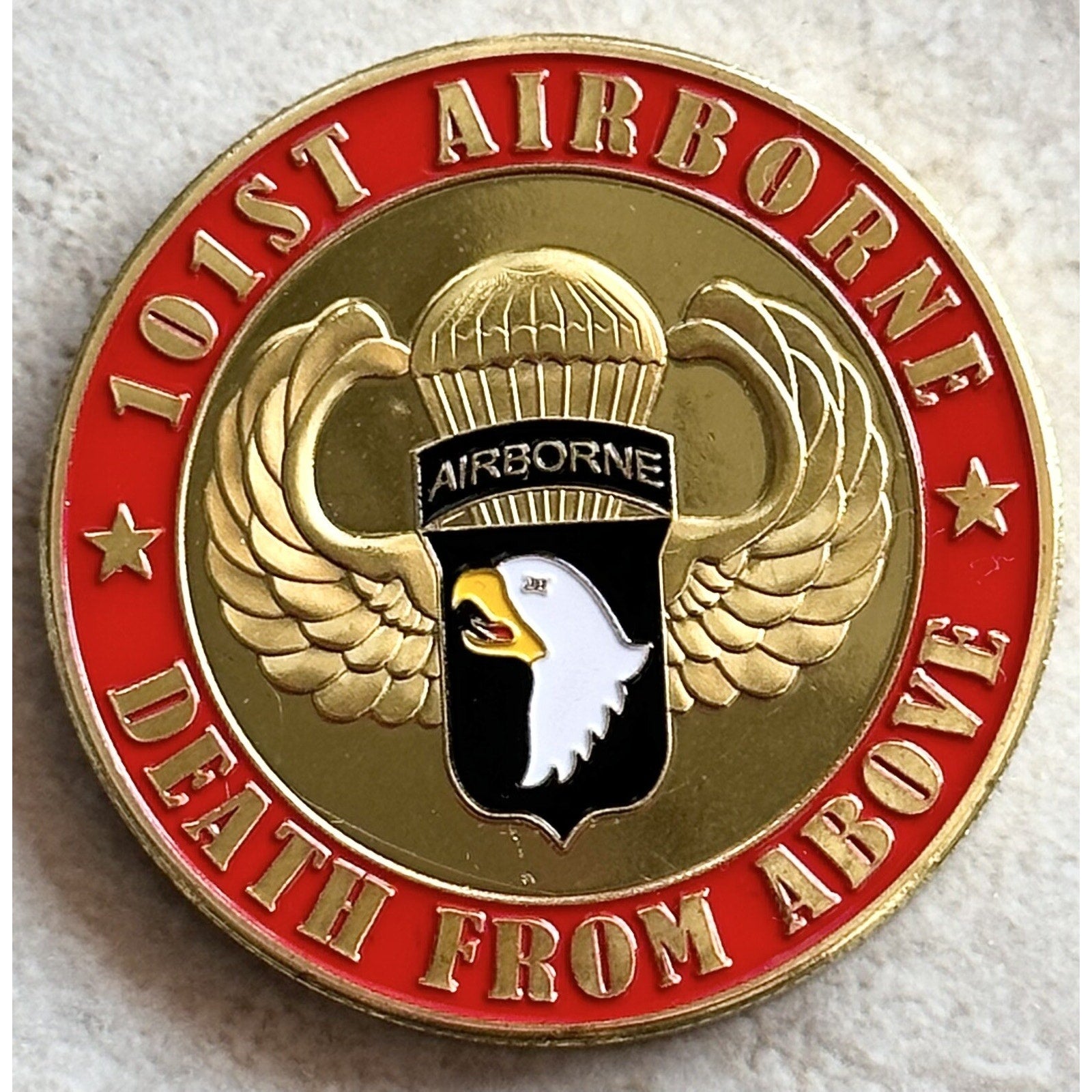 US ARMY 101st Airborne Death From Above From The USA w/ Retirement Award