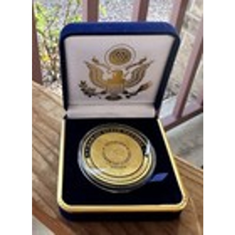 Department of Energy (DOE) Challenge Coin With Blue Velvet Case. Fast Shipping!