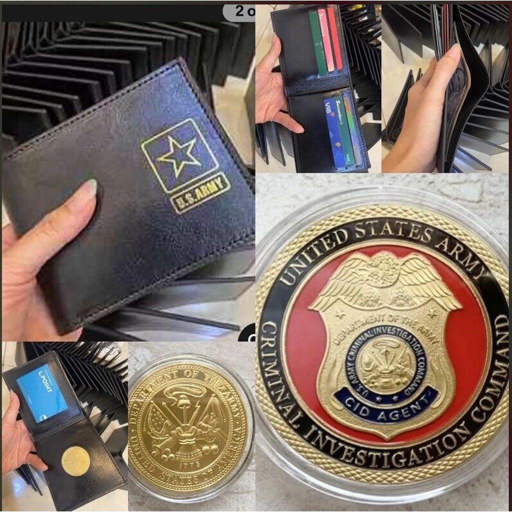 US Army Police .USA With Credential coin holder wallet