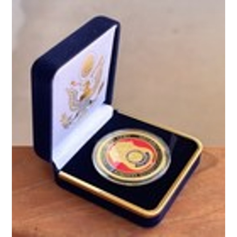 Department of Energy (DOE) Challenge Coin With Blue Velvet Case. Fast Shipping!