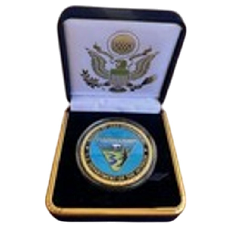 Department of Energy (DOE) Challenge Coin With Blue Velvet Case. Fast Shipping!