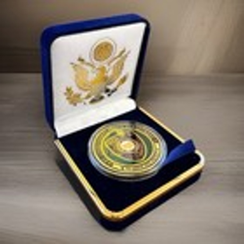 Department of Energy (DOE) Challenge Coin With Blue Velvet Case. Fast Shipping!