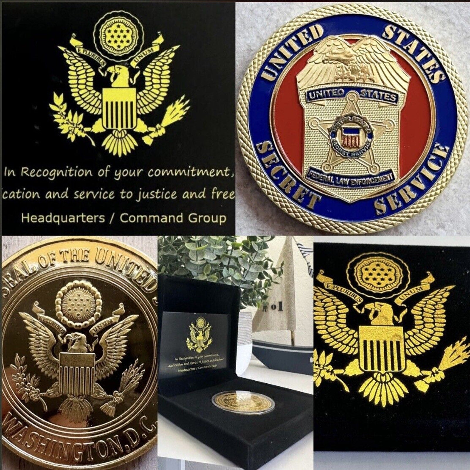 US SECRET SERVICE Department Of Home land Security Challenge Coin USA