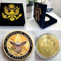 BOY SCOUTS OF AMERICA AWARD Challenge Coin with special velvet case