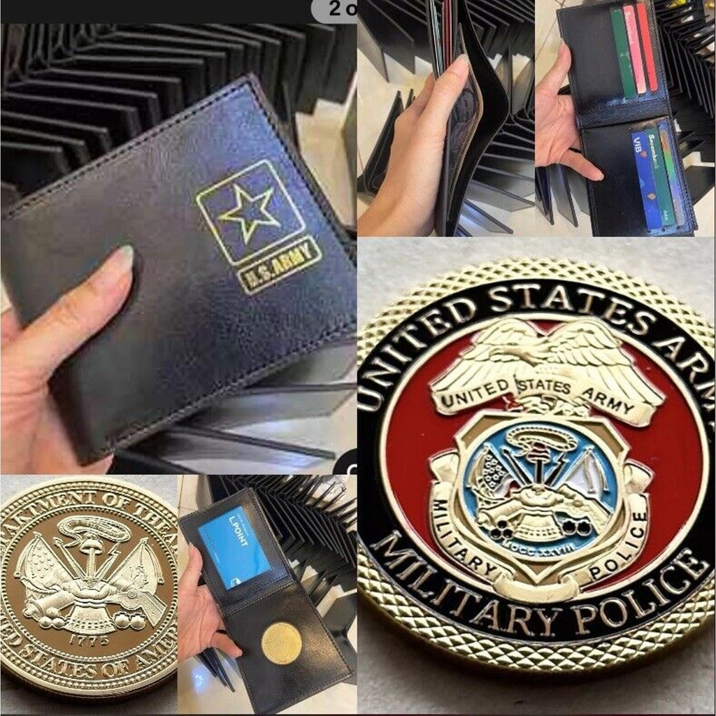 MP-Military Police Officer Army with Credential coin holder wallet