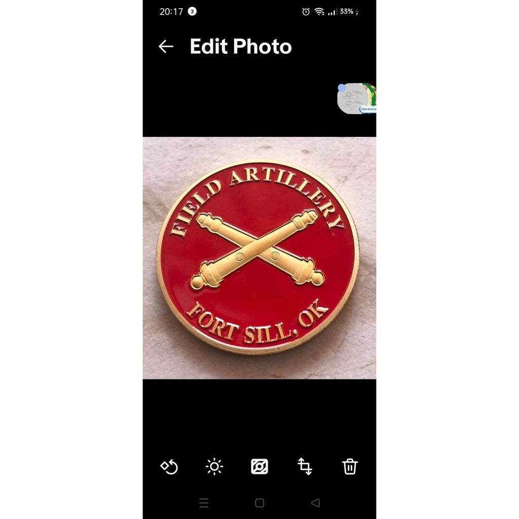 2pcs Ft SILL OK, Artillery US Coins And Dog Coin