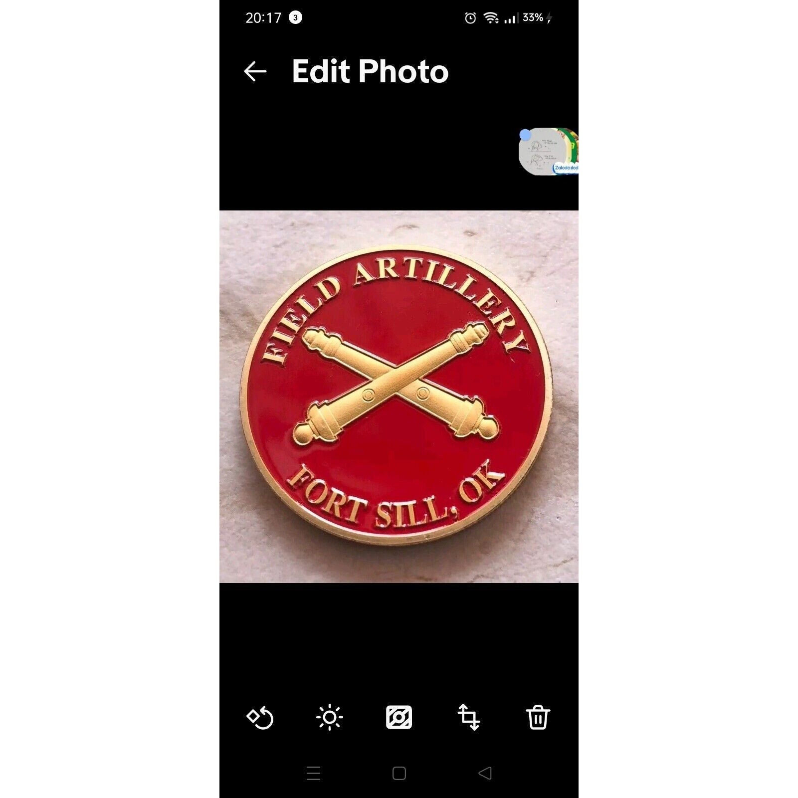2pcs Ft SILL OK, Artillery US Coins And Dog Coin