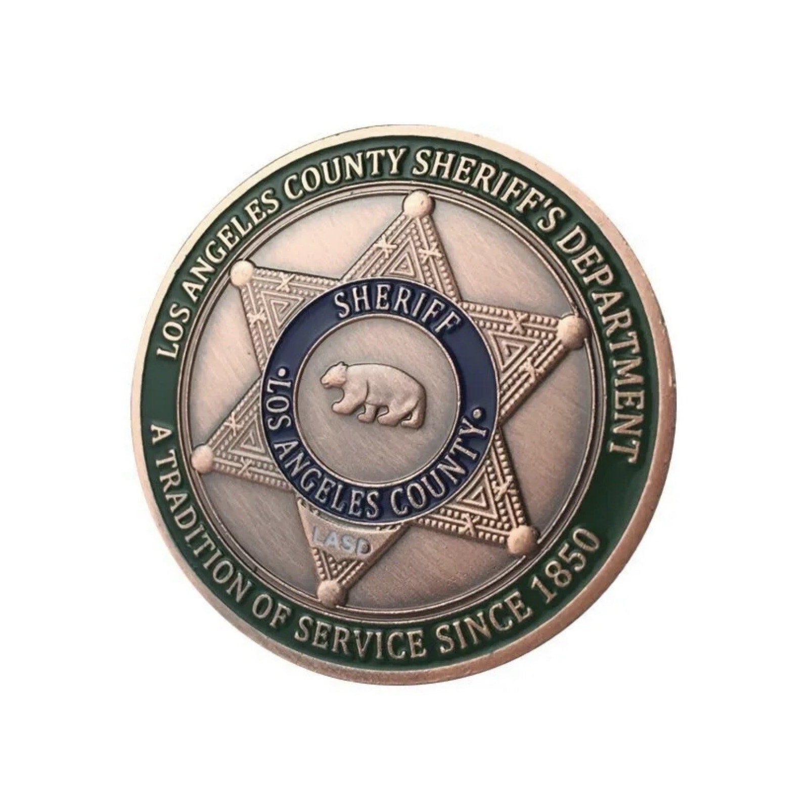 LA LOS ANGELES COUNTY SHERIFF DEPARTMENT Police California Archivement Arward