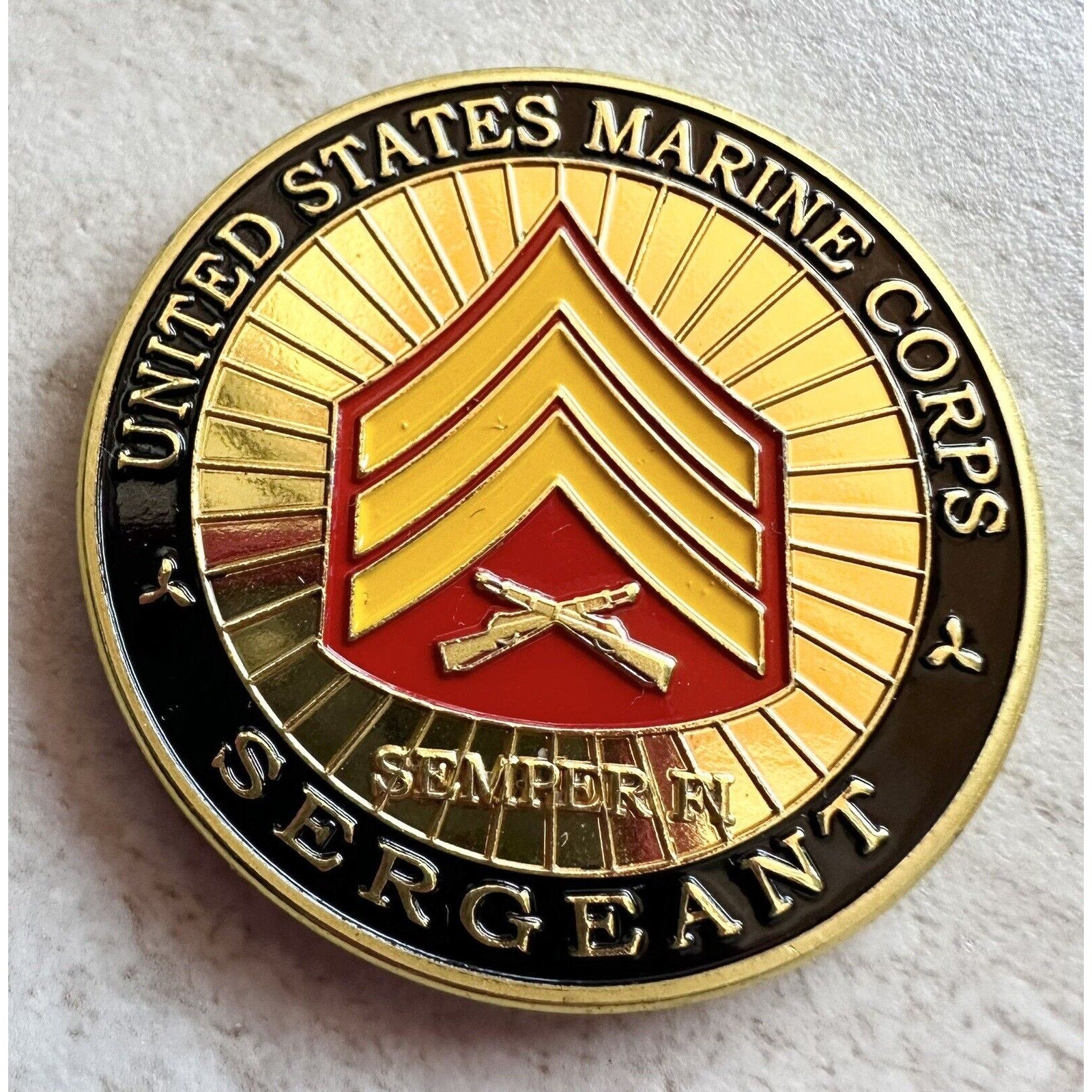 10 Pcs NEW USMC U.S. Marine Corps Sergeant Challenge Coin.