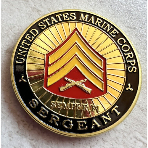 10 Pcs NEW USMC U.S. Marine Corps Sergeant Challenge Coin.
