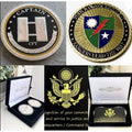 2pcs Army Rank Captain O-3 And Rangers Special Operation CHALLENGE COINS