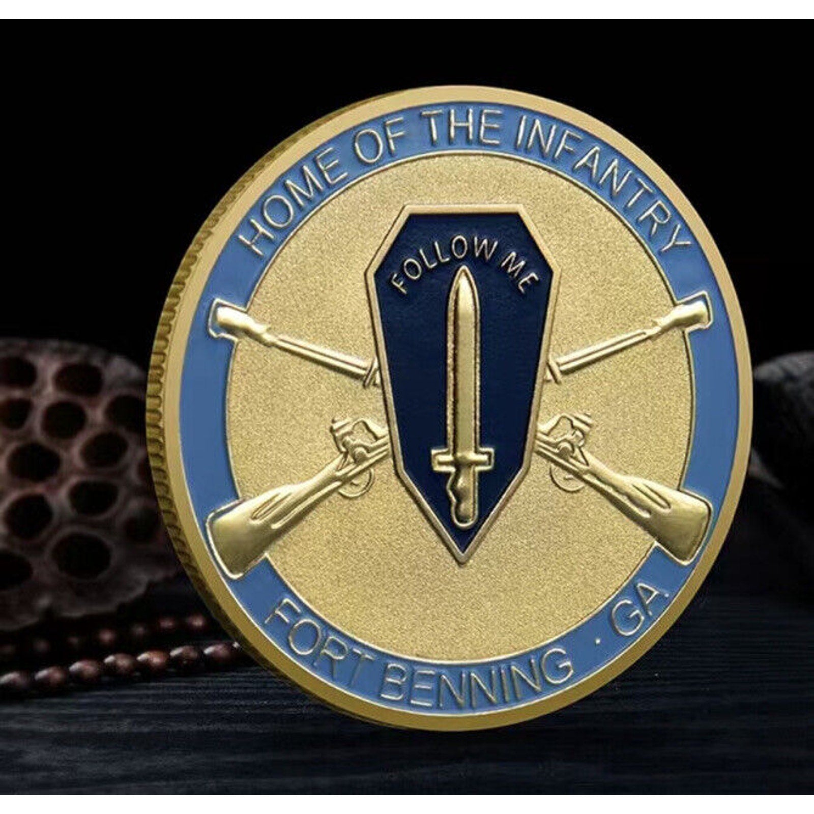 CHALLENGE COIN US ARMY 29TH INFANTRY REGIMENT FT USA -amy