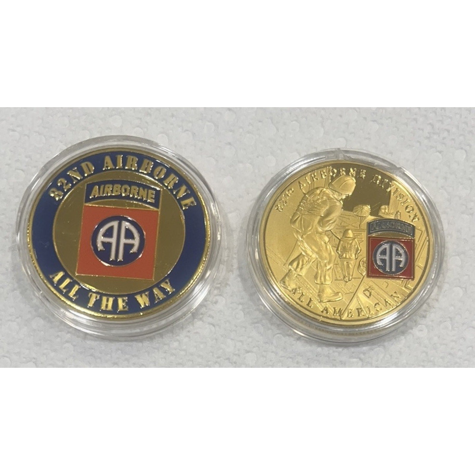 U S. Army 82nd Airborne Division Challenge Coin 2Pcs