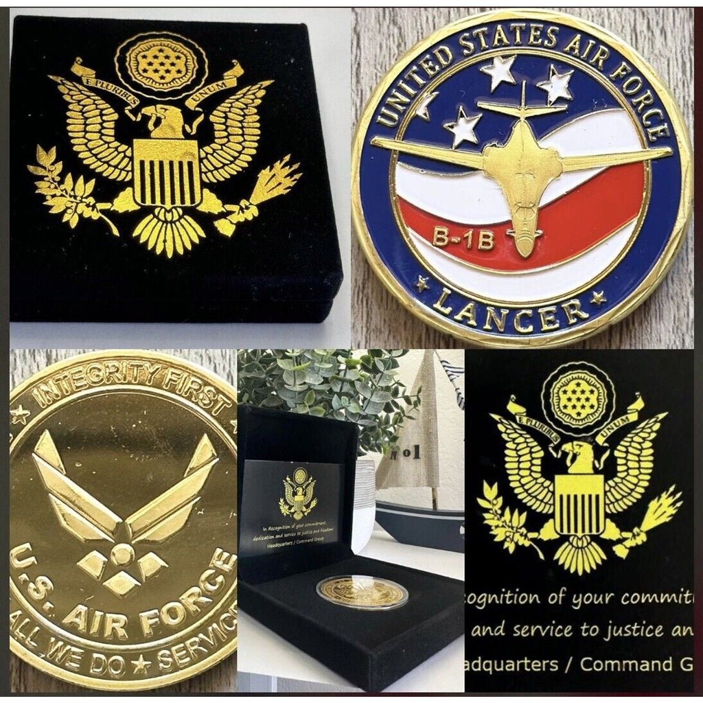 U S AIR FORCE B-1B Lancer Challenge Coin