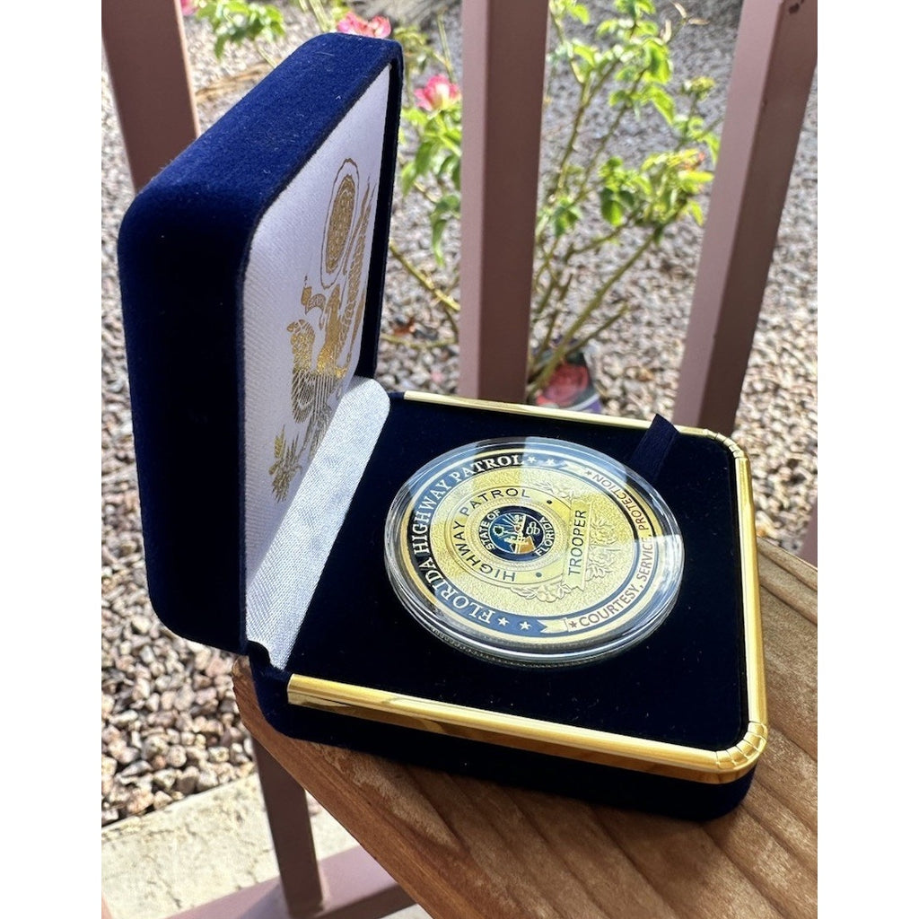 Department of Energy (DOE) Challenge Coin With Blue Velvet Case. Fast Shipping!