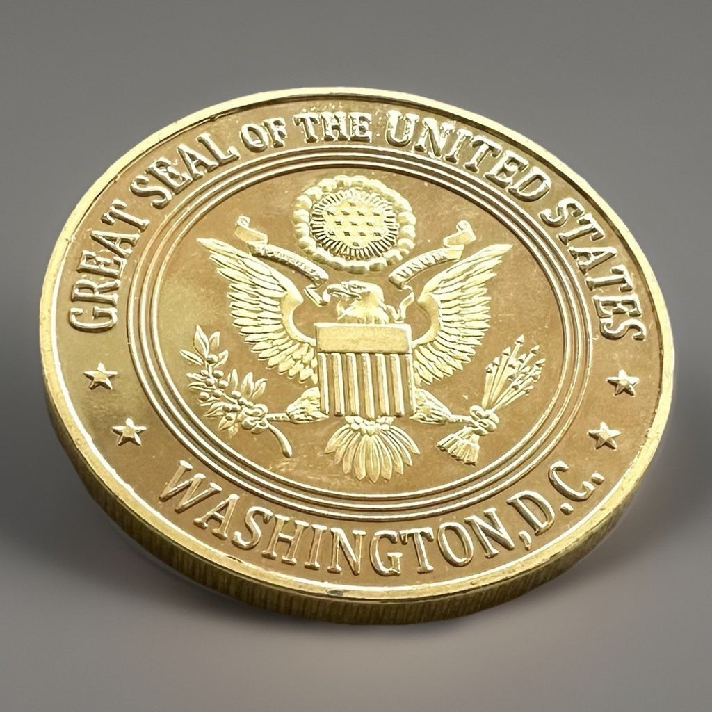 United States Strategic Command Challenge Coin With Blue Velvet Case