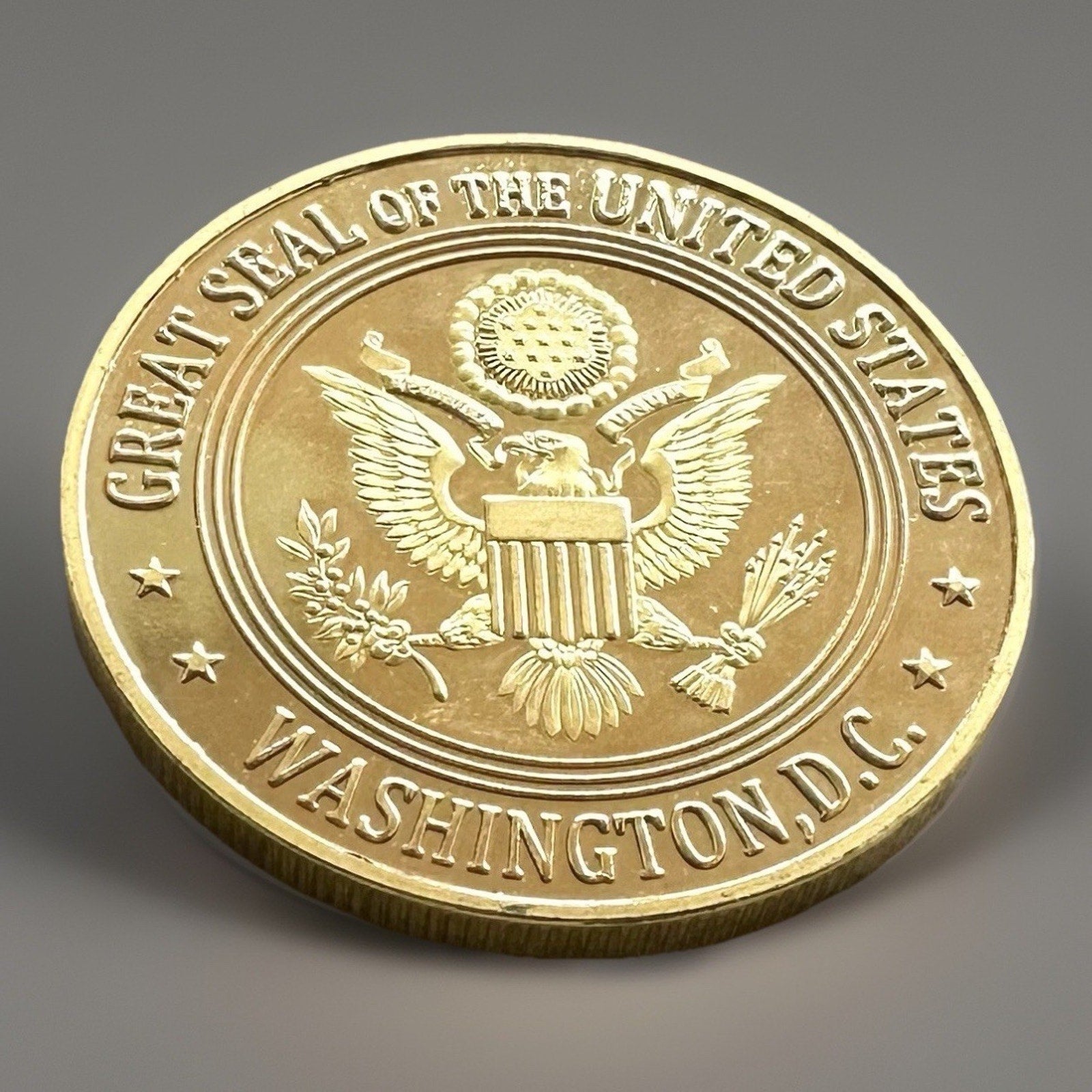 United States Strategic Command Challenge Coin With Blue Velvet Case