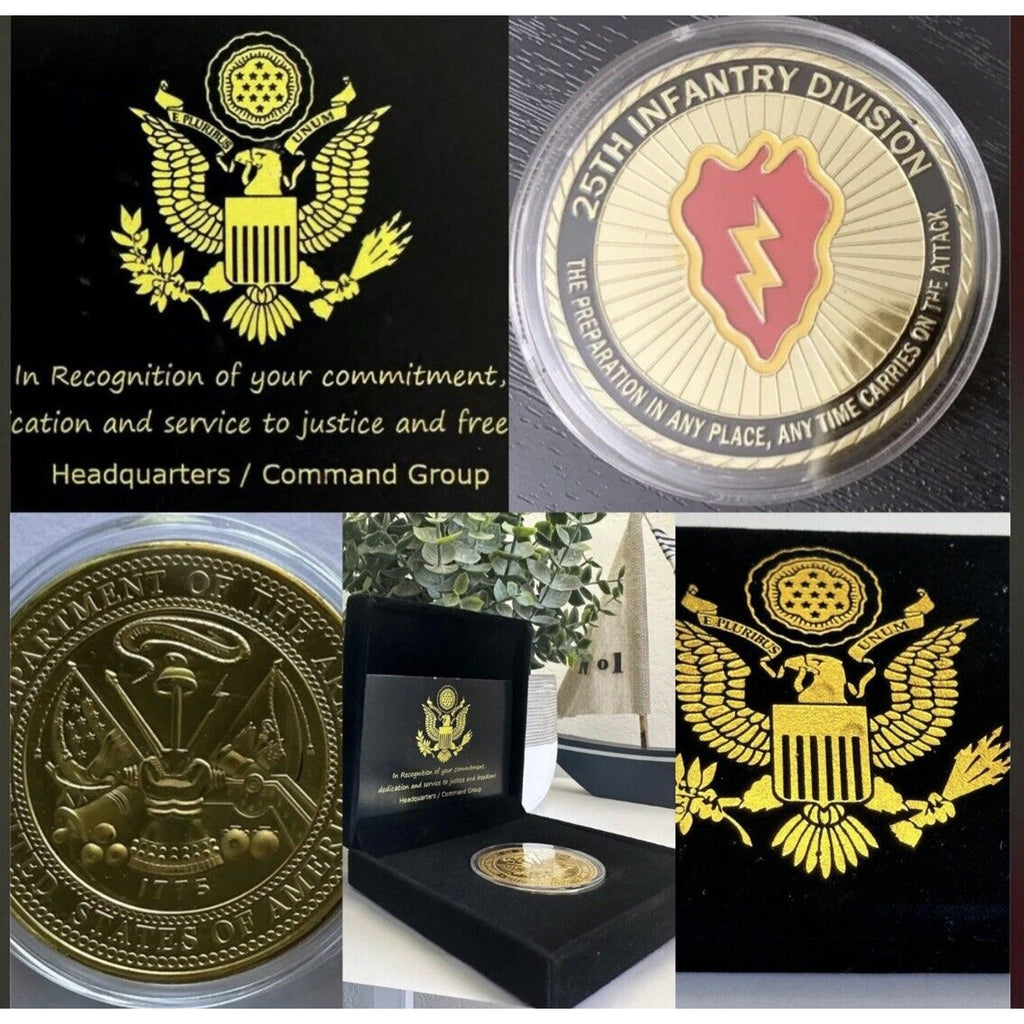 US Army 25th Infantry Division Challenge Coin - 25th ID USA ANY