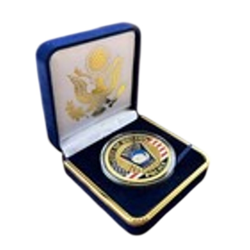 Department of Energy (DOE) Challenge Coin With Blue Velvet Case. Fast Shipping!