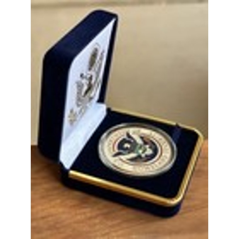 Department of Energy (DOE) Challenge Coin With Blue Velvet Case. Fast Shipping!