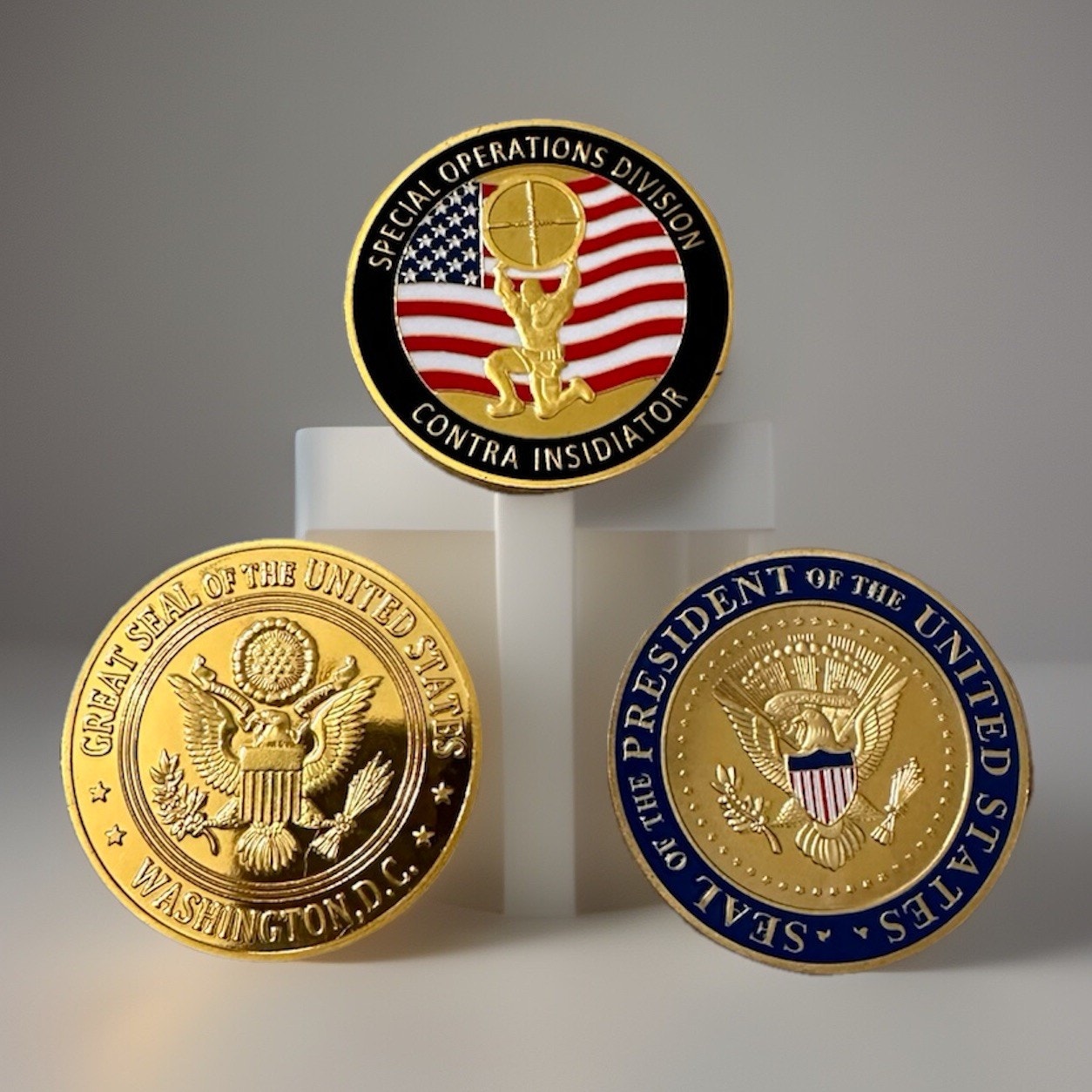 Lot Of 3 UNITED STATES SECRET SERVICE SPECIAL AGENT CHALLENGE COIN
