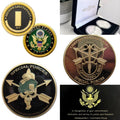 2pcs Army Rank 2LT 2nd O-2 And Special Forces Coin