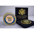 ARMY QUARTERMASTER CORPS MILITARY SEAL 1.5" w/ Velvet Case Archivement Arward