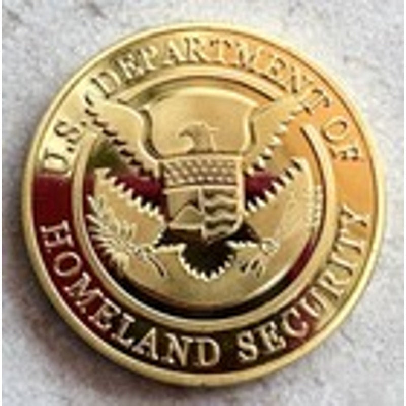 US SECRET SERVICE Department Of Home land Security Challenge Coin Keychain