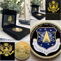AIR FORCE SPACE COMMAND Challenge Coin With Retirement Award