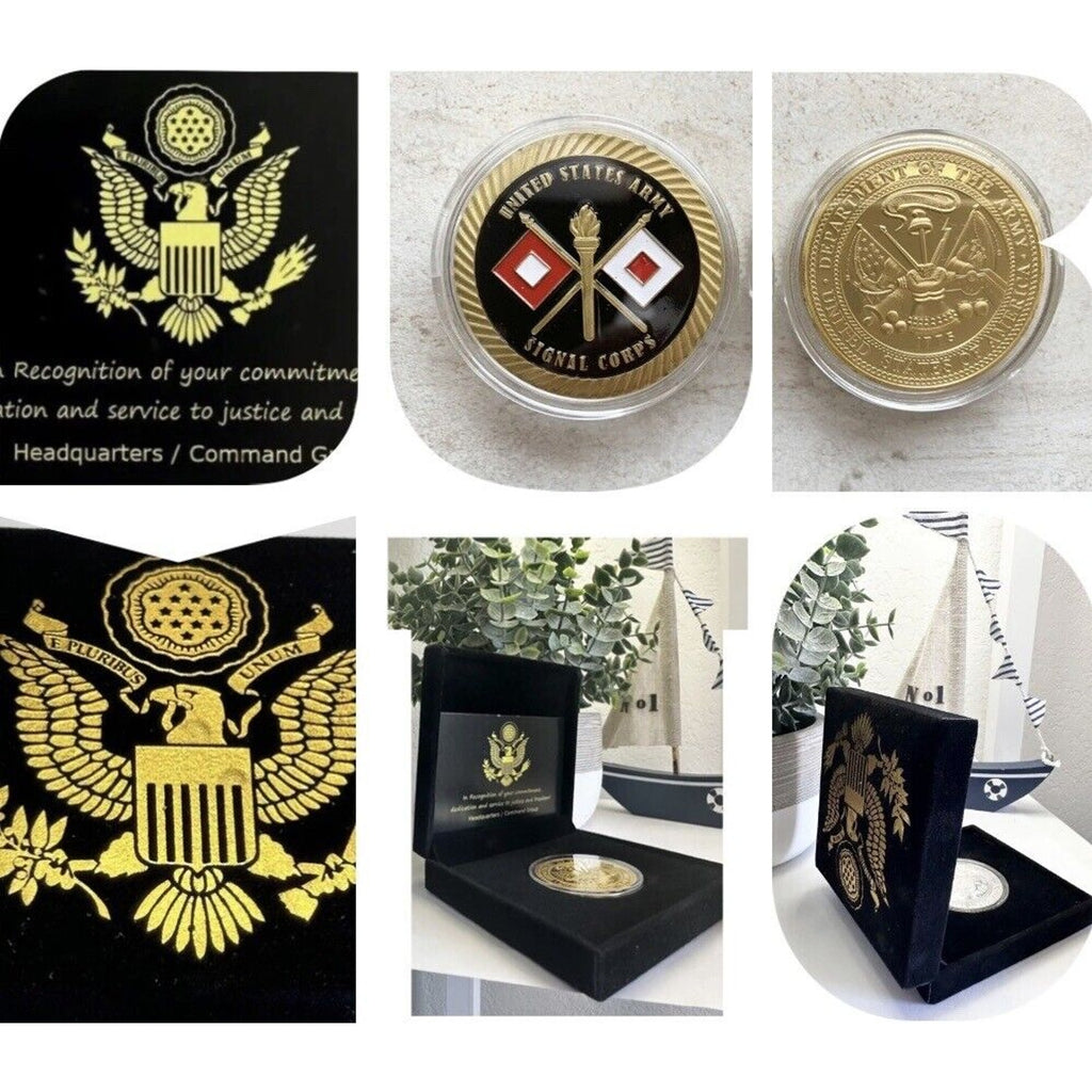 US ARMY SIGNAL CORPS Challenge Coin Ft. Gordon USA AMY