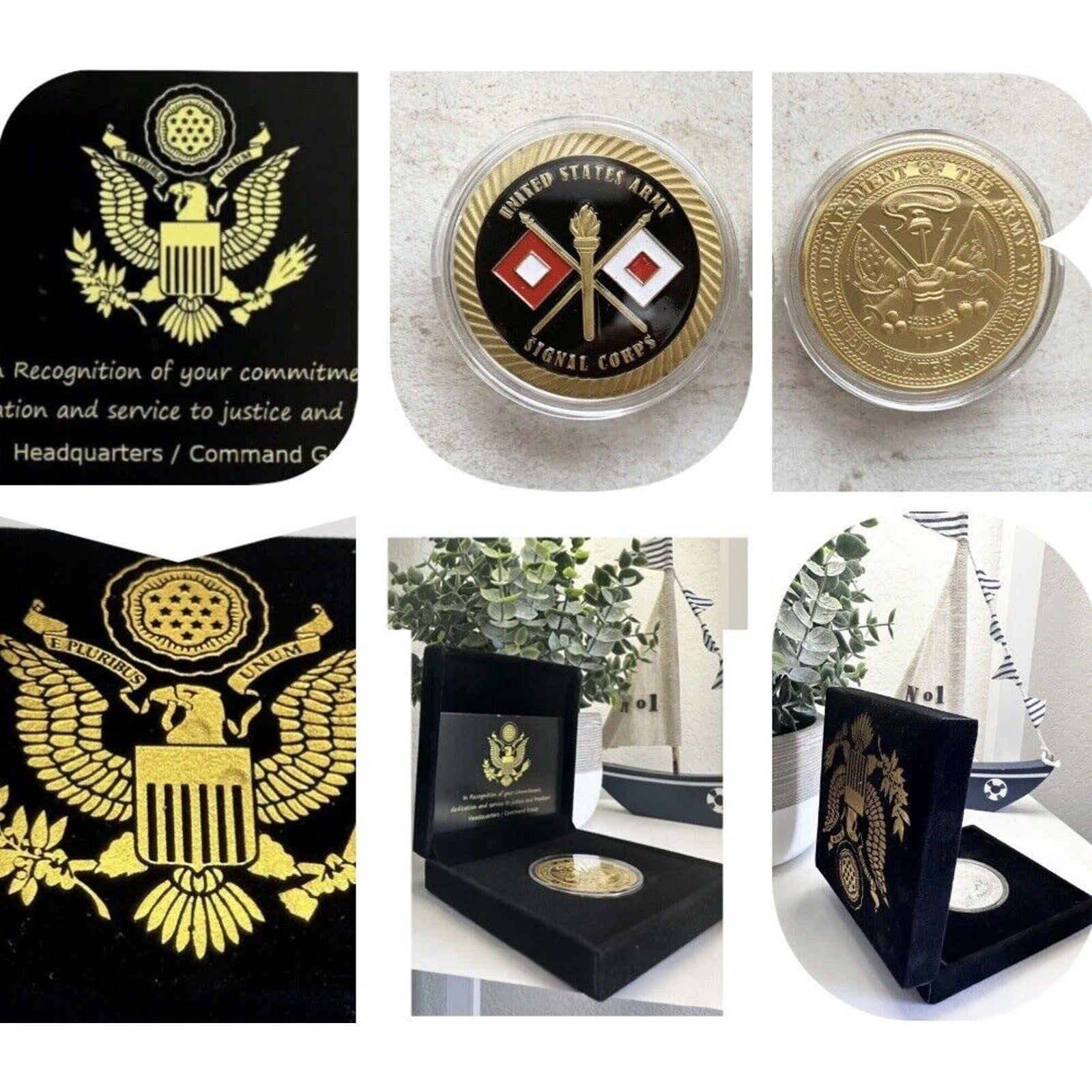 US ARMY SIGNAL CORPS Challenge Coin Ft. Gordon USA AMY