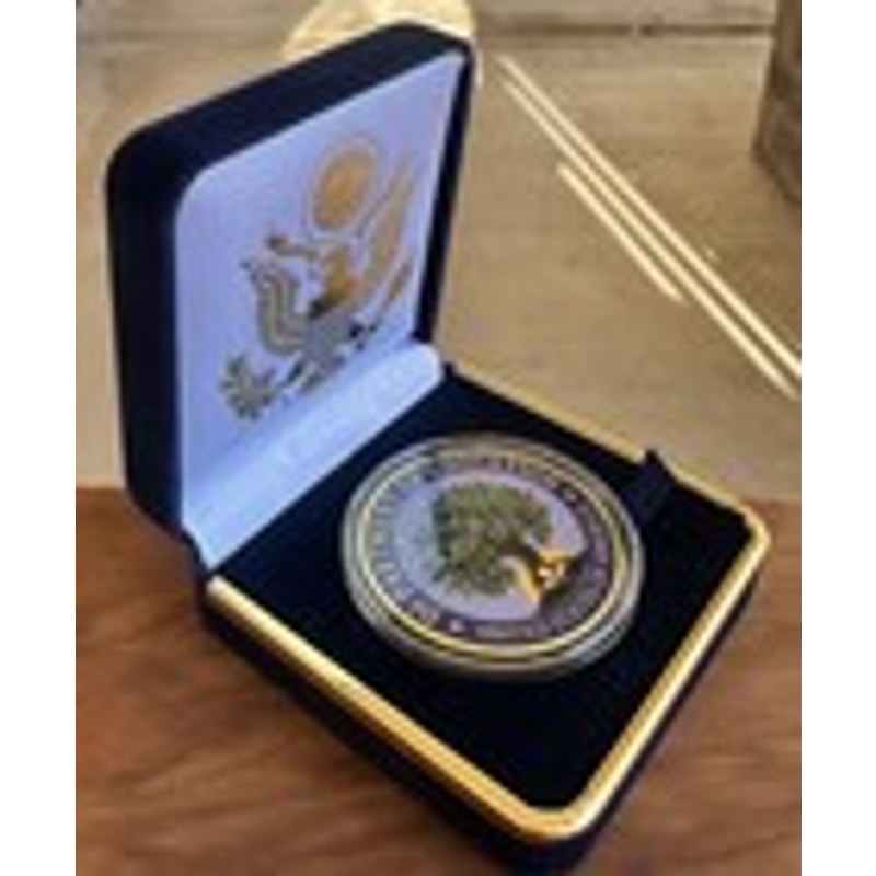Department of Energy (DOE) Challenge Coin With Blue Velvet Case. Fast Shipping!
