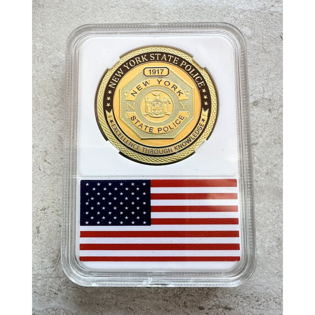 NEW YORK STATE POLICE Challenge Coin with Case