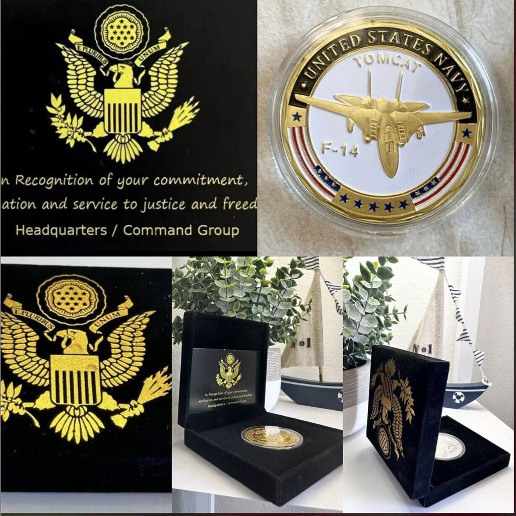 F-14 Tomcat Challenge Coin United States Navy USN