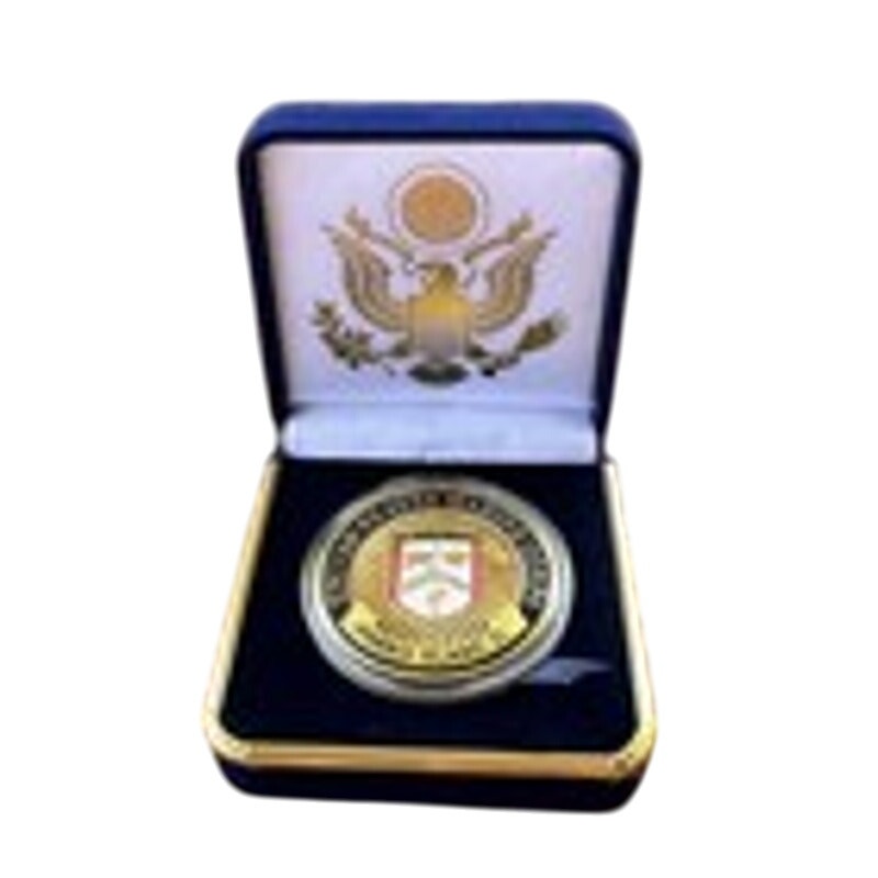 Department of Energy (DOE) Challenge Coin With Blue Velvet Case. Fast Shipping!