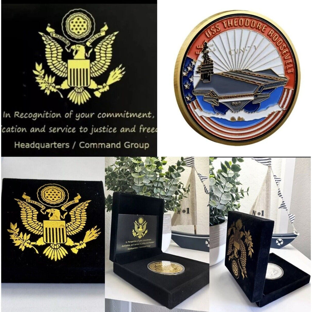 US NAVY - USS THEODORE ROOSEVELT Aircraft Carrier CVN-Coin-USN