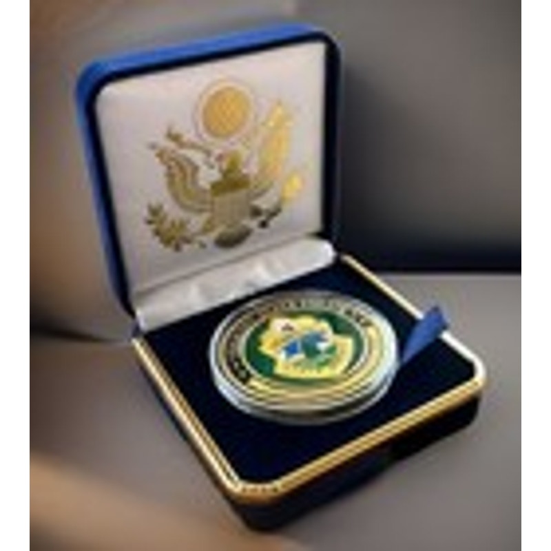 Department of Energy (DOE) Challenge Coin With Blue Velvet Case. Fast Shipping!