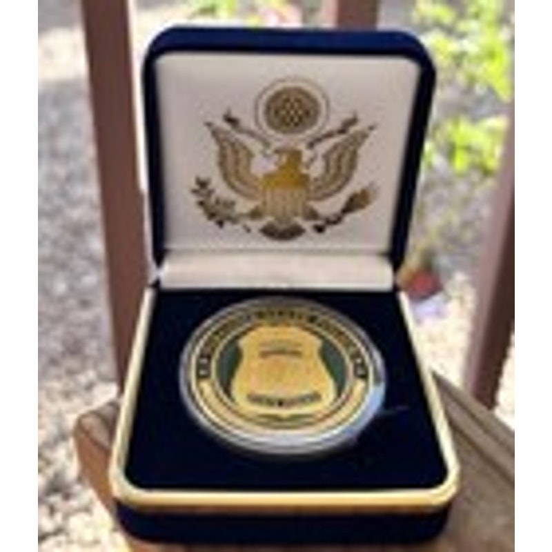 Department of Energy (DOE) Challenge Coin With Blue Velvet Case. Fast Shipping!