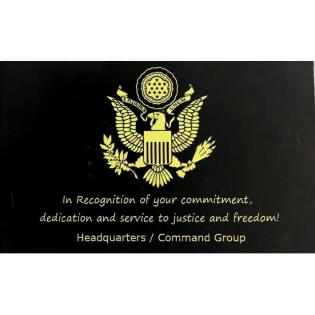 Army Rank Captain O-3 US QUARTERMASTER CORPS CHALLENGE COIN