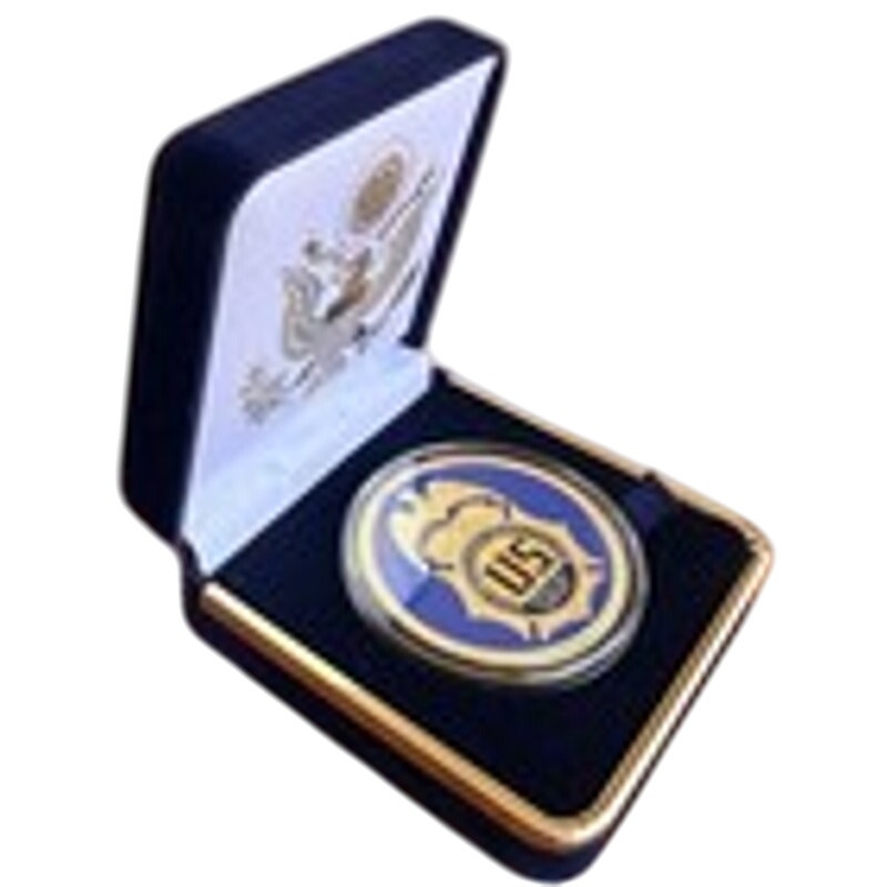 Department of Energy (DOE) Challenge Coin With Blue Velvet Case. Fast Shipping!