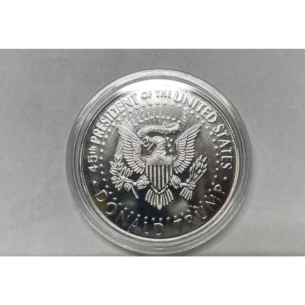 Donald Trump Coin Take America Back SILVER PLATE Coin With Retirement Award