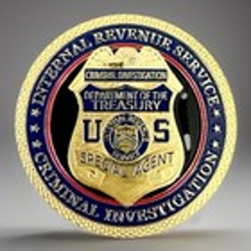 INTERNAL REVENUE SERVICE IRS U S Government Challenge Coin Christmas Ornament