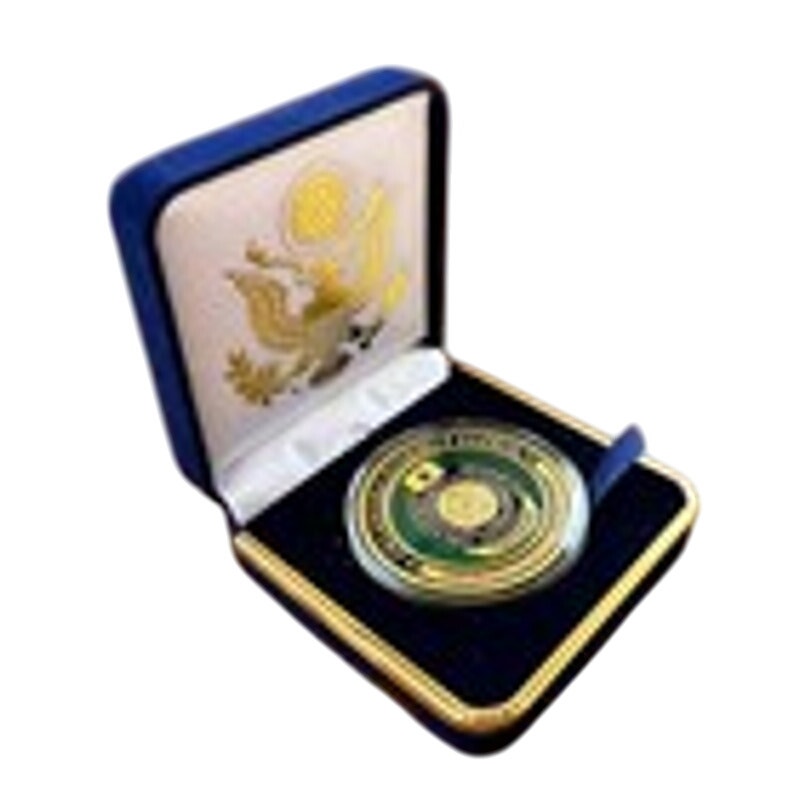 Department of Energy (DOE) Challenge Coin With Blue Velvet Case. Fast Shipping!