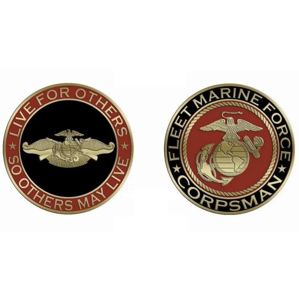 U.S. United States Marine Corps Fleet Marine Force FMF Corpsman w/ velvet case