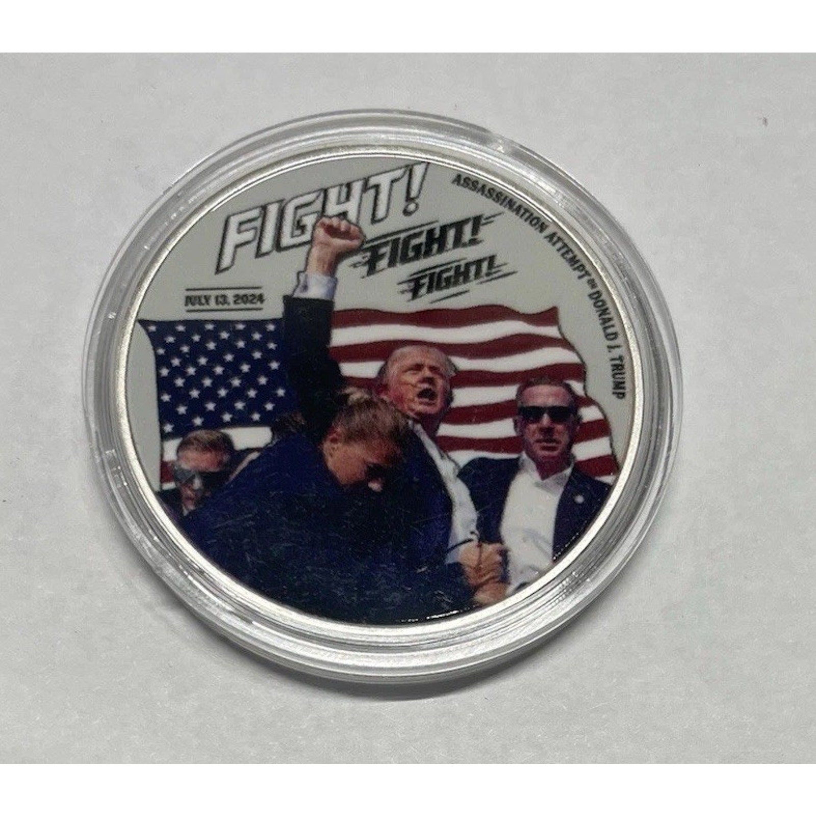 President Donald J. Trump Fight Fight Fight Artwork Challenge Coin