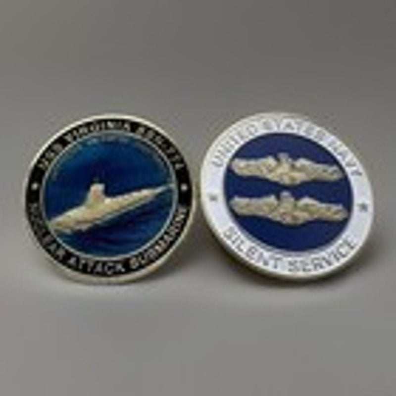 USN USS VIRGINIA SSN 774 NUCLEAR SUBMARINE Challenge Coin Keychain Uncharted!