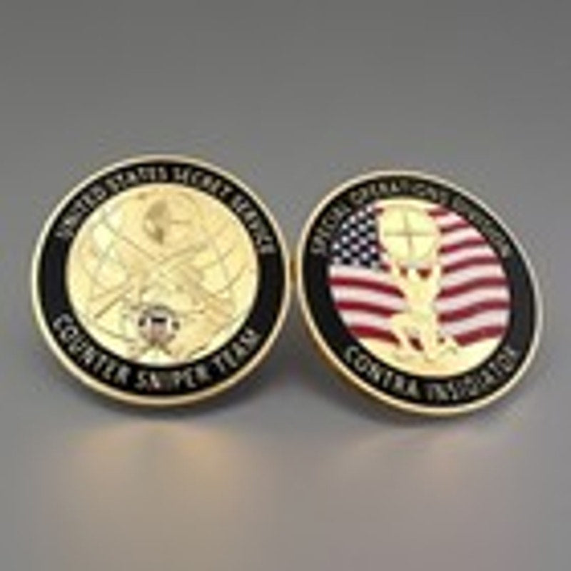 United States Secret Service Counter Sniper Team Challenge Coin Keychain
